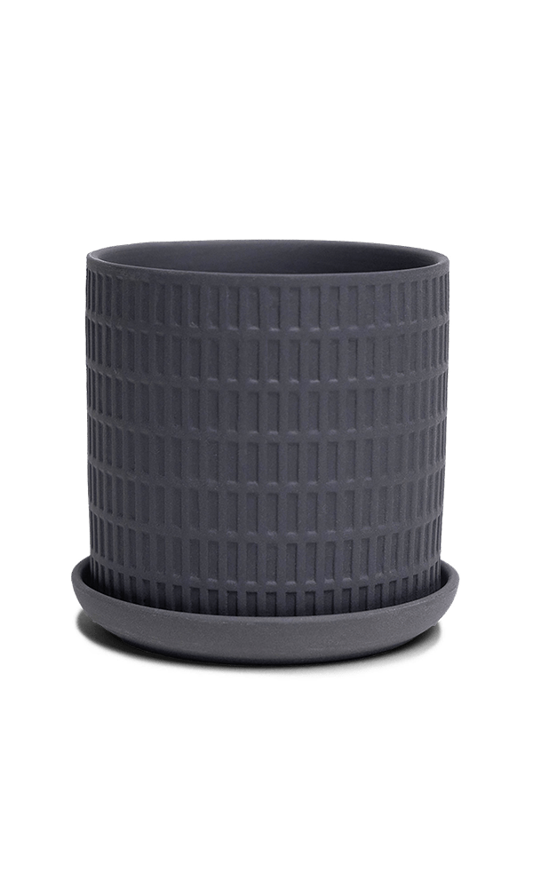 Virago 3.5" Porcelain Pot With Drainage Hole And Saucer - Chive Ceramics Studio - Pots - Chive Ceramics Studio