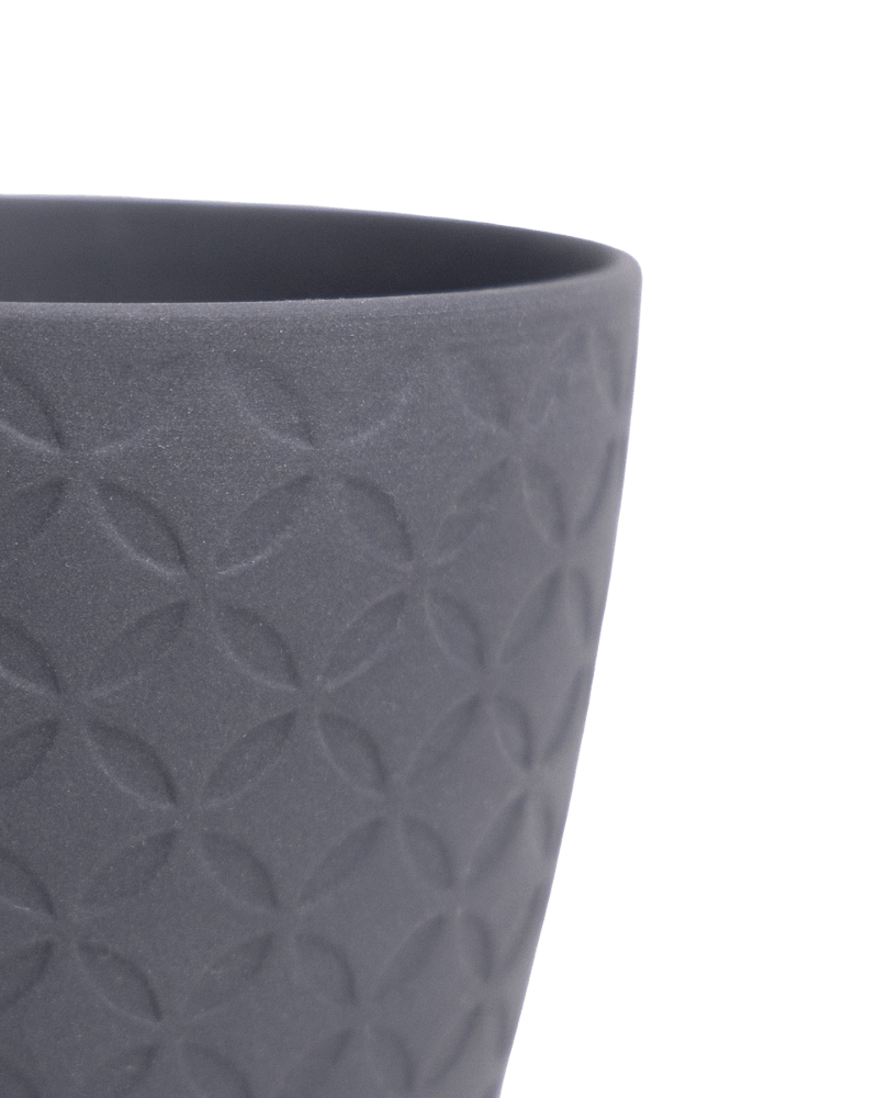 Virago 3.5" Porcelain Pot With Drainage Hole And Saucer - Chive Ceramics Studio - Pots - Chive Ceramics Studio