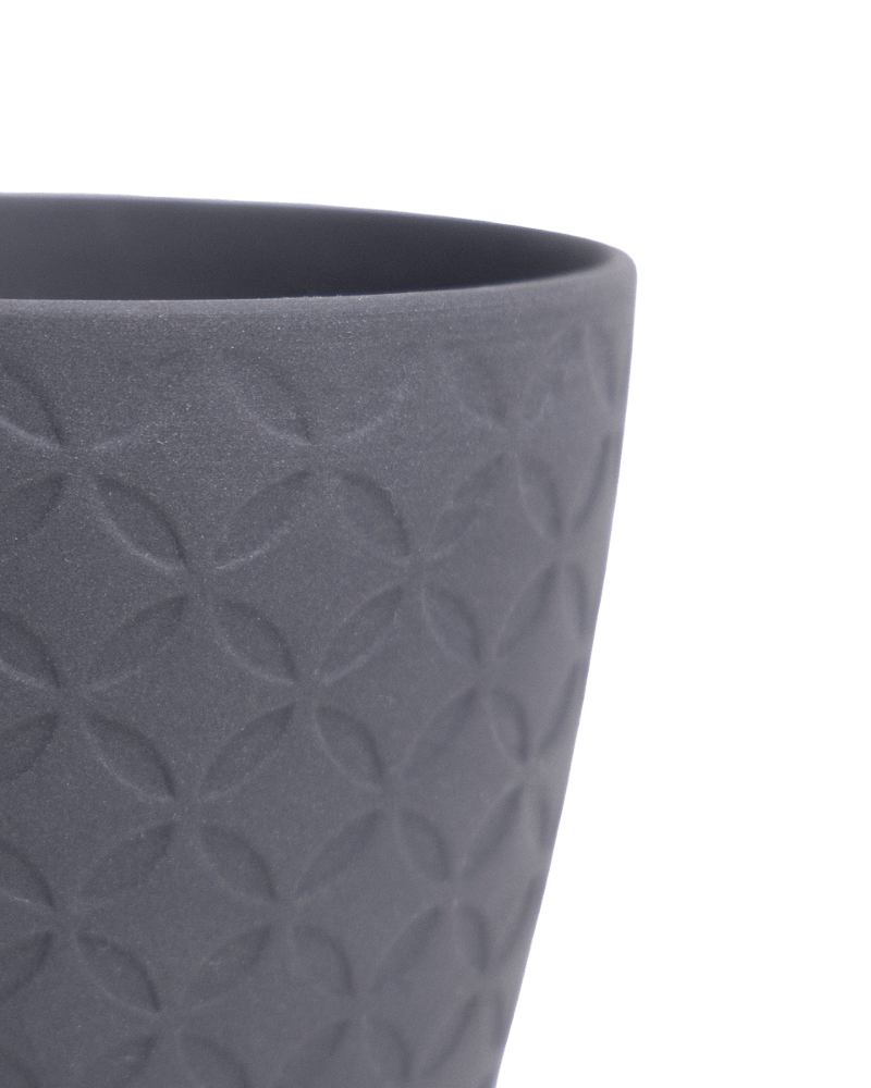 Virago 3.5" Porcelain Pot With Drainage Hole And Saucer - Chive Ceramics Studio - Pots - Chive Ceramics Studio