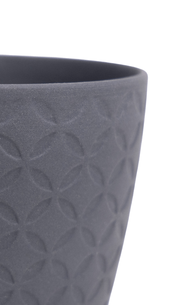 Virago 3.5" Porcelain Pot With Drainage Hole And Saucer - Chive Ceramics Studio - Pots - Chive Ceramics Studio