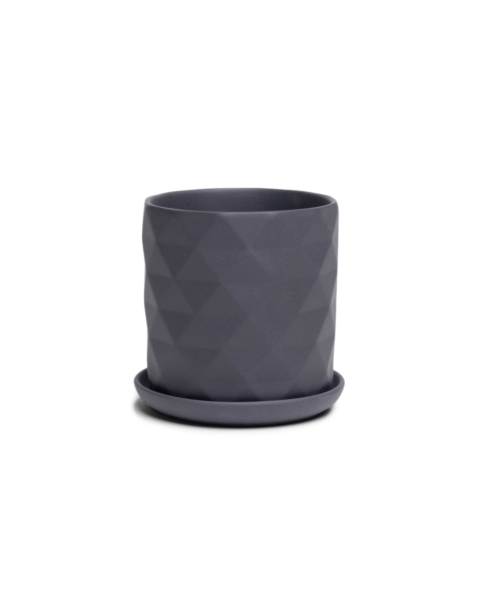 Virago 3.5" Porcelain Pot With Drainage Hole And Saucer - Chive Ceramics Studio - Pots - Chive Ceramics Studio