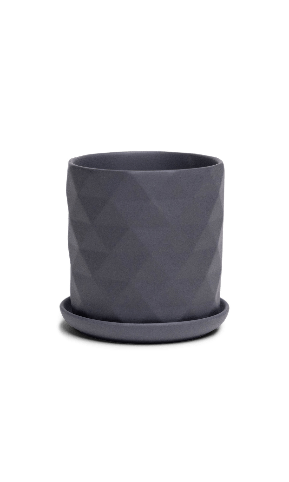 Virago 3.5" Porcelain Pot With Drainage Hole And Saucer - Chive Ceramics Studio - Pots - Chive Ceramics Studio