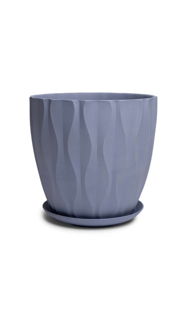 Virago Porcelain Large Indoor Pot With Drainage Hole And Saucer - Chive Ceramics Studio - Pots - Chive US