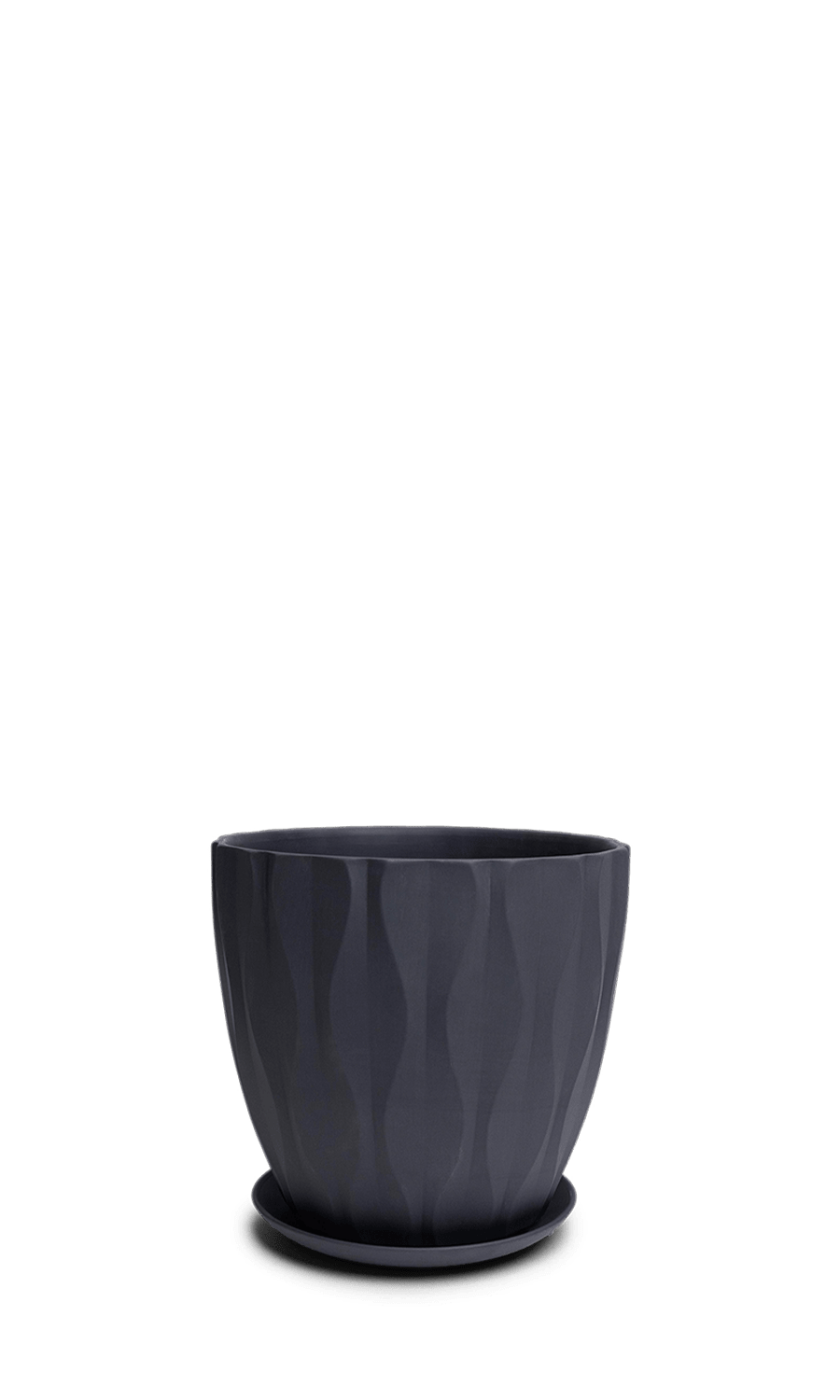 Virago Large Porcelain Indoor Pot With Drainage Hole And Saucer - Chive Ceramics Studio - Pots - Chive Wholesale