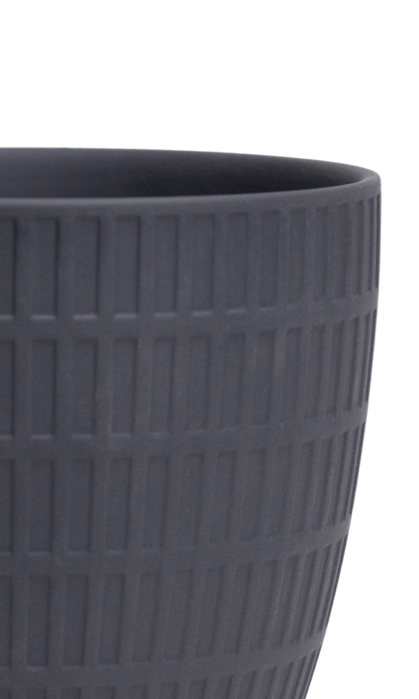 Virago Porcelain Large Indoor Pot With Drainage Hole And Saucer - Chive Ceramics Studio - Pots - Chive US