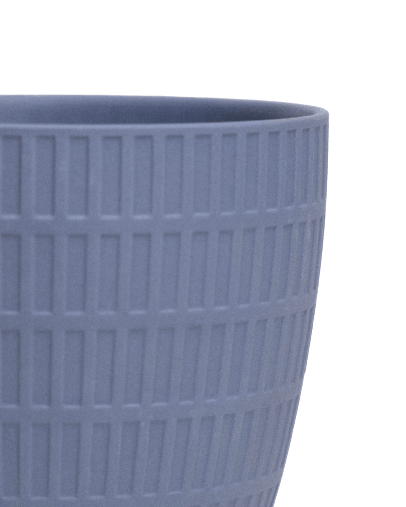 Virago Porcelain Large Indoor Pot With Drainage Hole And Saucer - Chive Ceramics Studio - Pots - Chive US