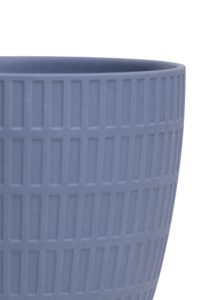 Virago Porcelain Large Indoor Pot With Drainage Hole And Saucer - Chive Ceramics Studio - Pots - Chive US