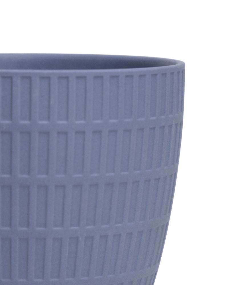 Virago Porcelain Large Indoor Pot With Drainage Hole And Saucer - Chive Ceramics Studio - Pots - Chive US