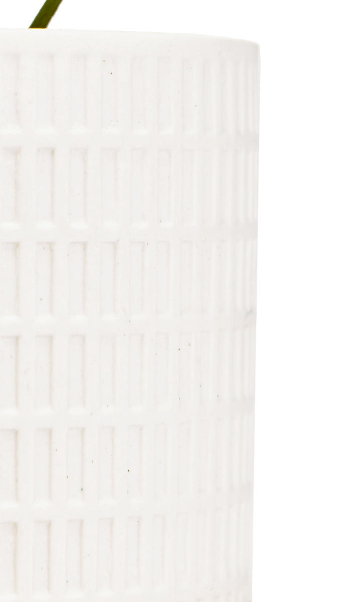 Virago 3.5" Porcelain Pot With Drainage Hole And Saucer - Chive Ceramics Studio - Pots - Chive Ceramics Studio