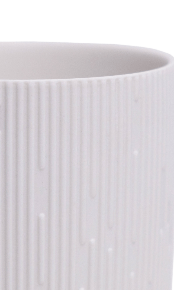 Virago 3.5" Porcelain Pot With Drainage Hole And Saucer - Chive Ceramics Studio - Pots - Chive Ceramics Studio