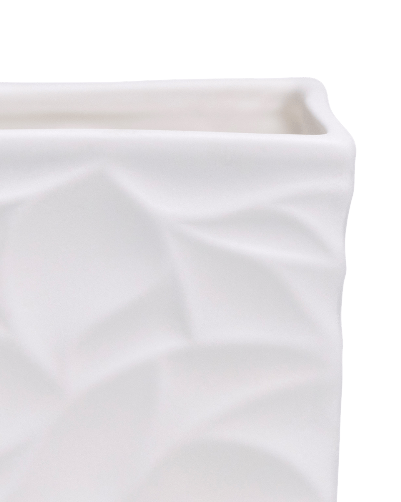 Virago 3.5" Porcelain Pot With Drainage Hole And Saucer - Chive Ceramics Studio - Pots - Chive Ceramics Studio