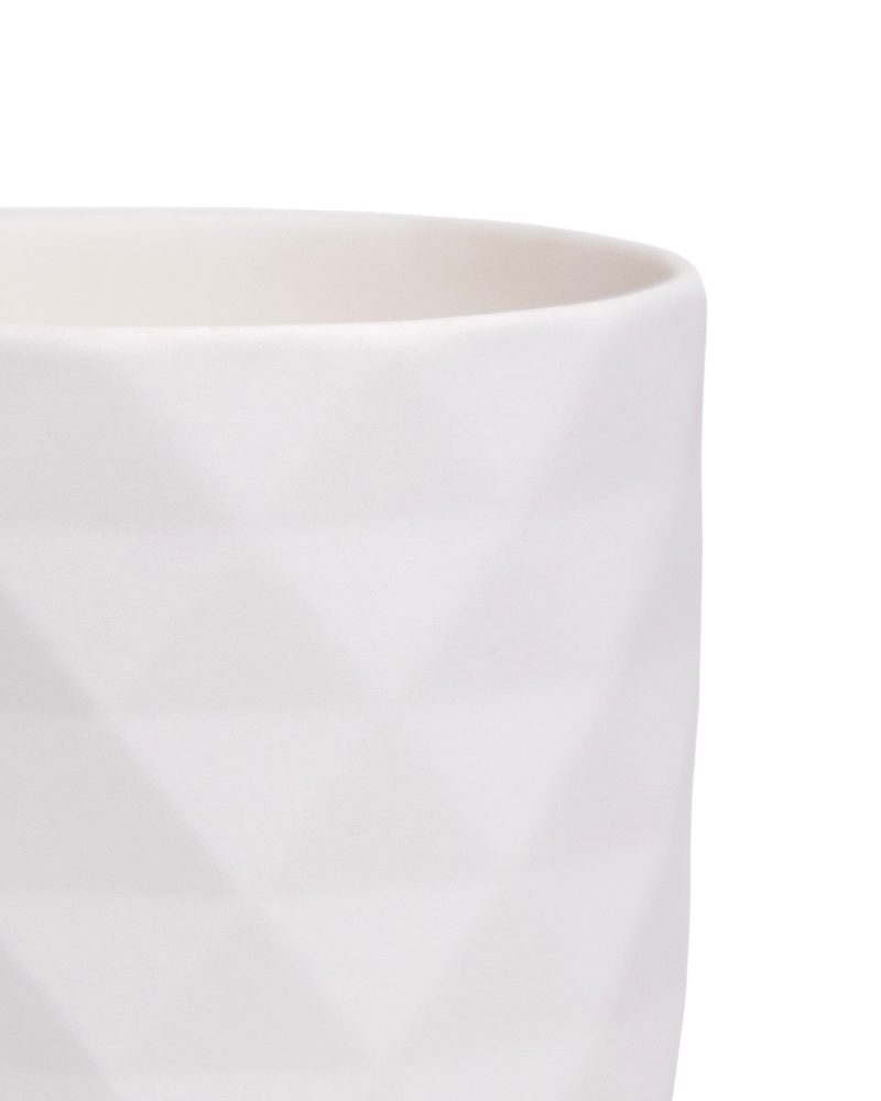 Virago 3.5" Porcelain Pot With Drainage Hole And Saucer - Chive Ceramics Studio - Pots - Chive Ceramics Studio