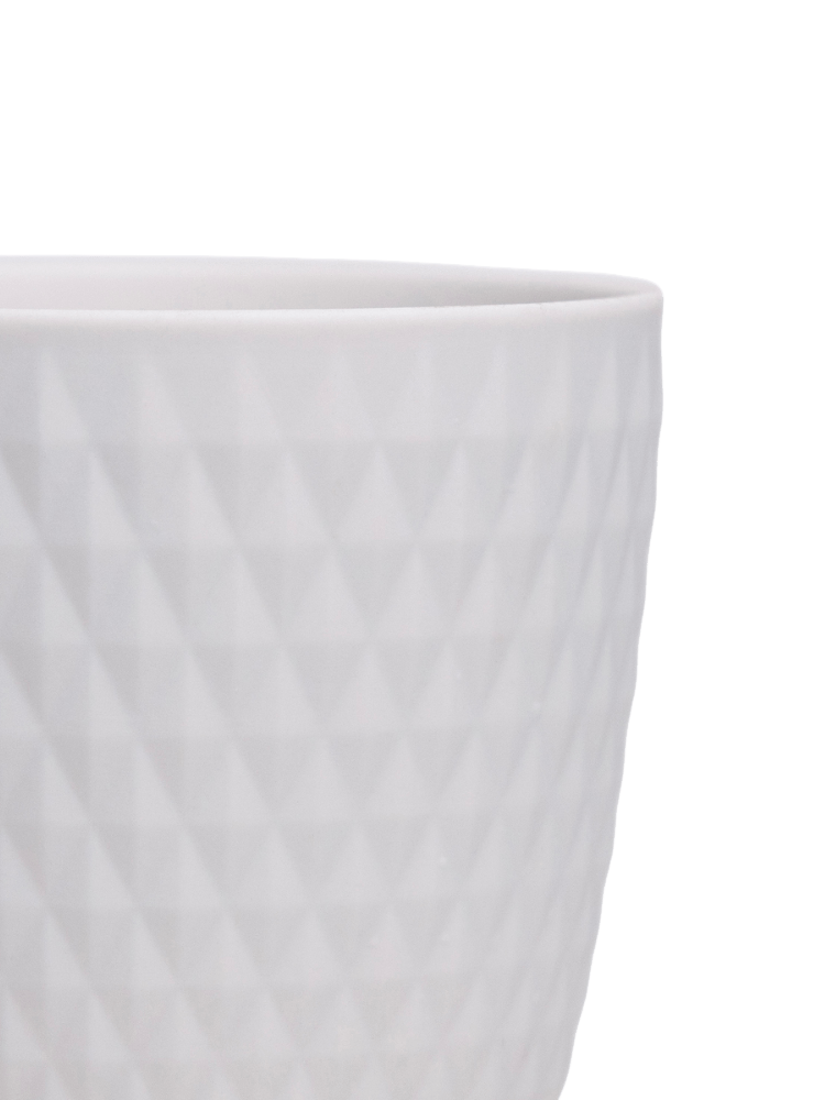 Virago 3.5" Porcelain Pot With Drainage Hole And Saucer - Chive Ceramics Studio - Pots - Chive Ceramics Studio