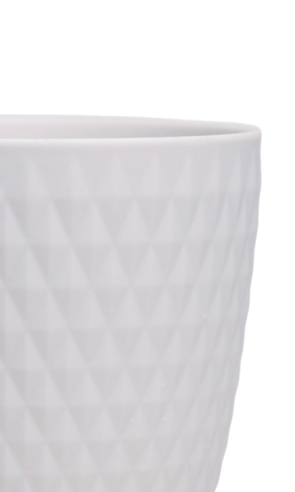 Virago 3.5" Porcelain Pot With Drainage Hole And Saucer - Chive Ceramics Studio - Pots - Chive Ceramics Studio