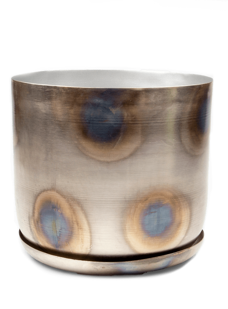 Joe Metal Pot With Drainage Hole - Chive Ceramics Studio - Pots - Chive US