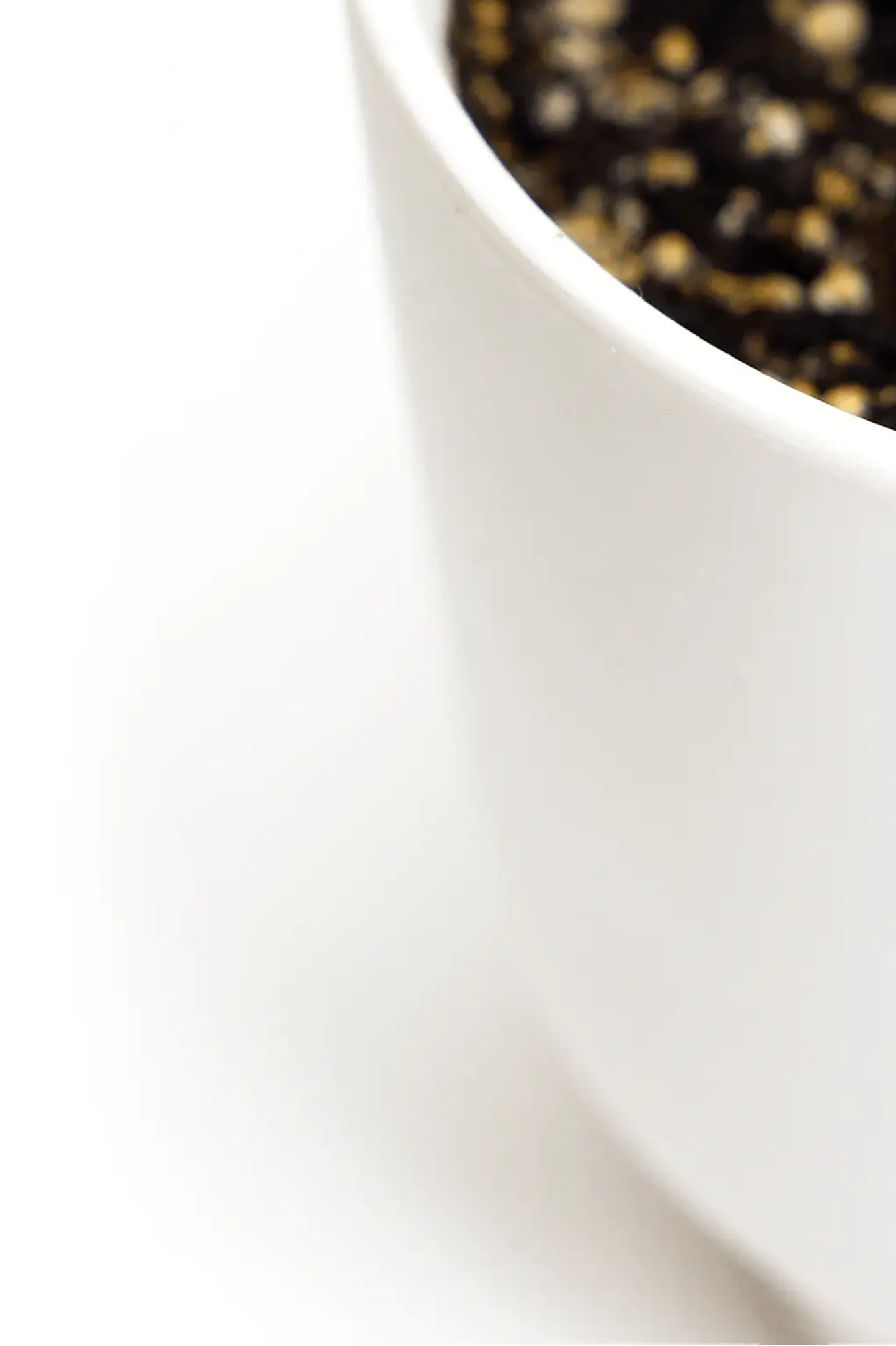 Close up of Chive Casey white matte Porcelain medium planter.