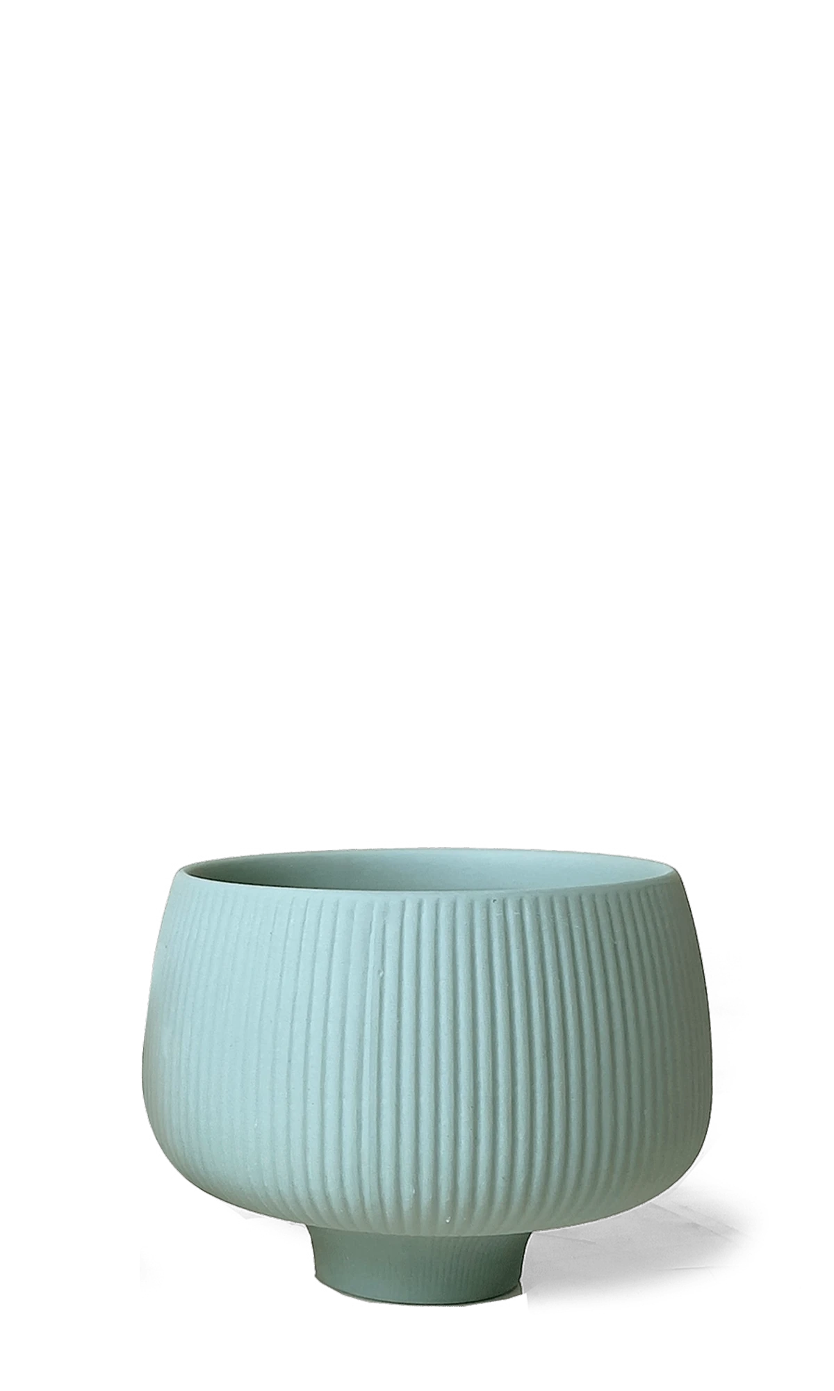 Chive Lilo large porcelain planter in olive color, with no drainage.