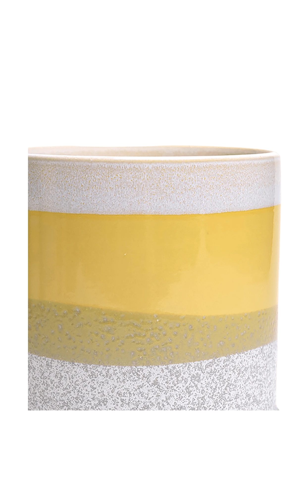 Close-up of the Chive Minute small boombastic ceramic pot showing the color and glaze finish.