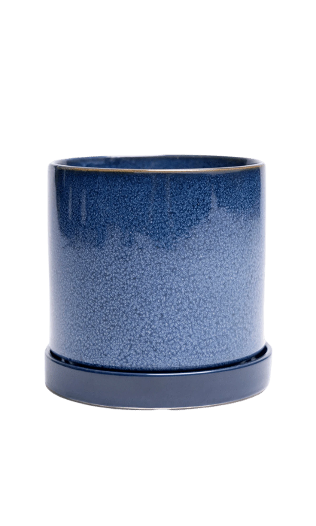 Chive Minute medium cosmos ceramic pot with drainage hole and detachable saucer.
