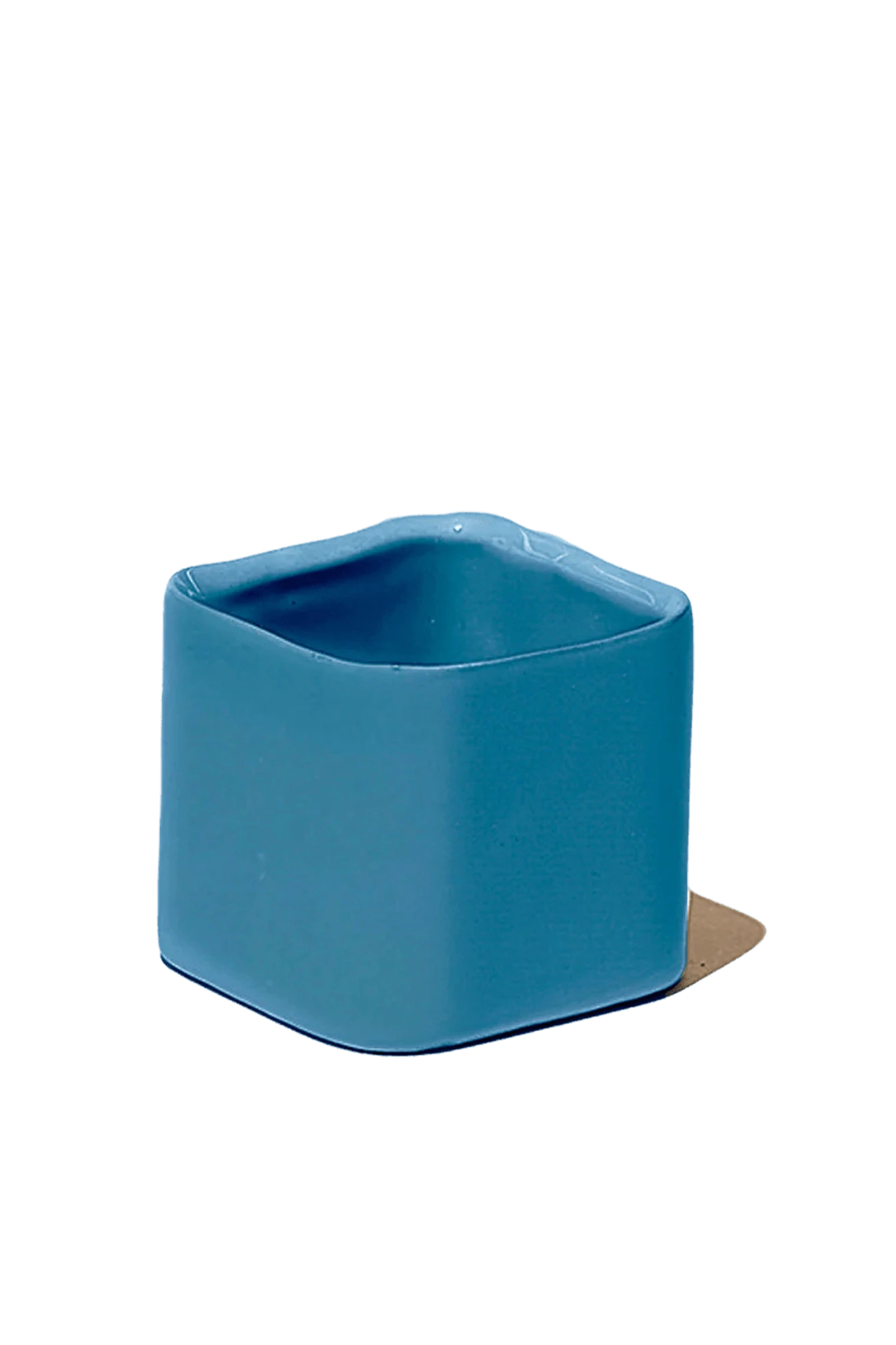 Chive Svek greenish color fully glazed ceramic planter with no drainage.