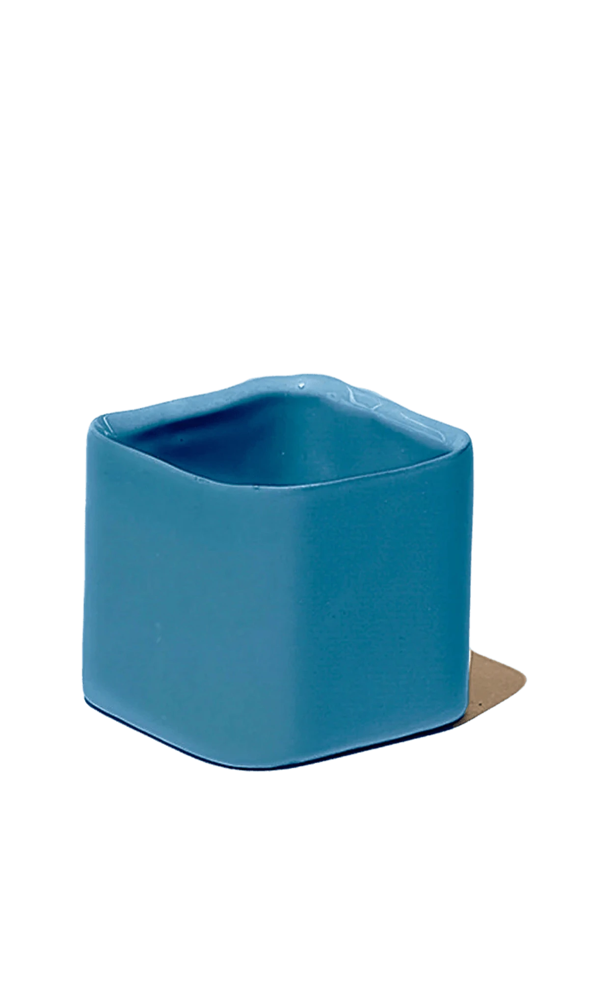 Chive Svek greenish color fully glazed ceramic planter with no drainage.