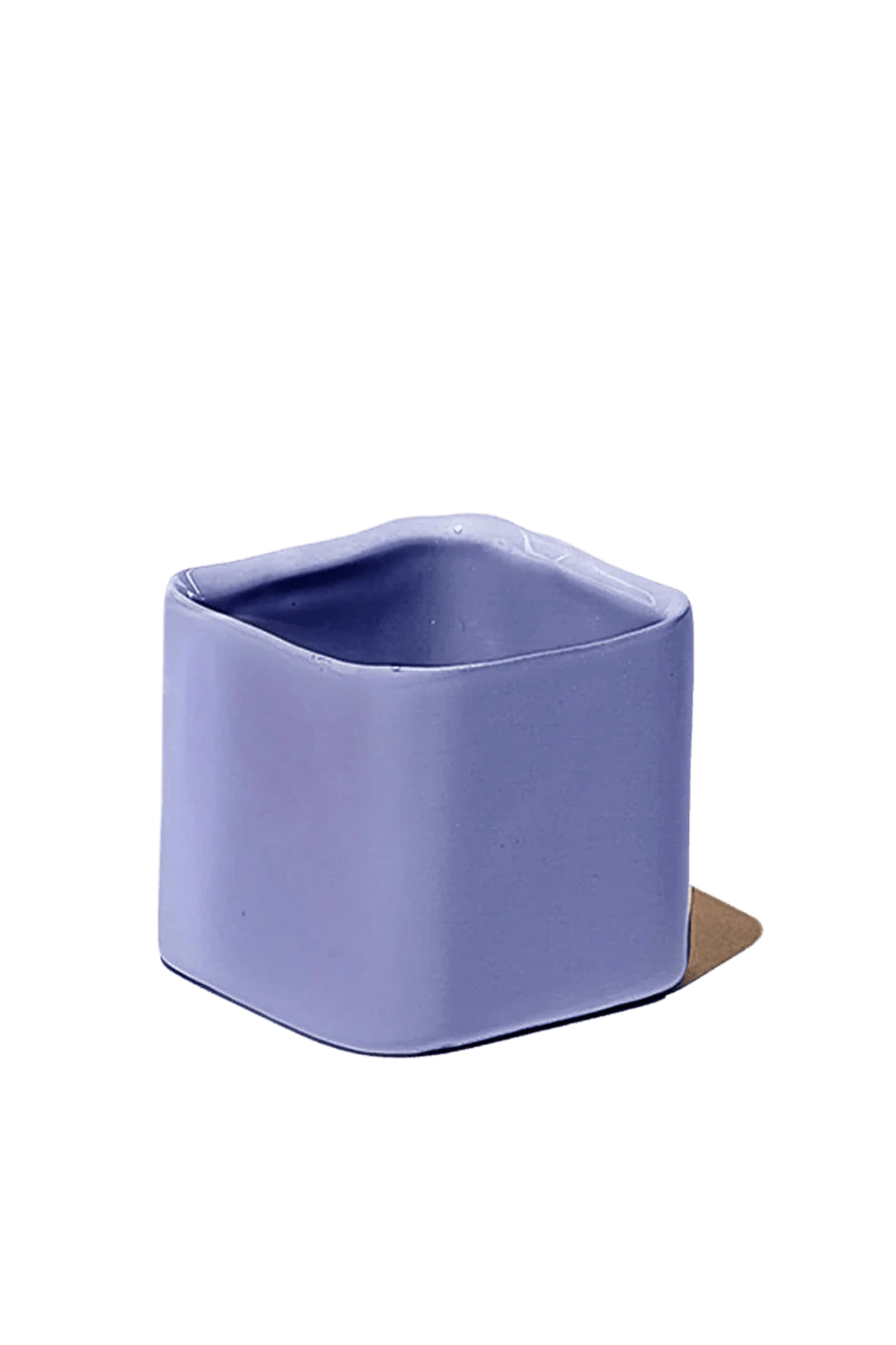 Chive Svek sandy lilac color fully glazed ceramic planter with no drainage.