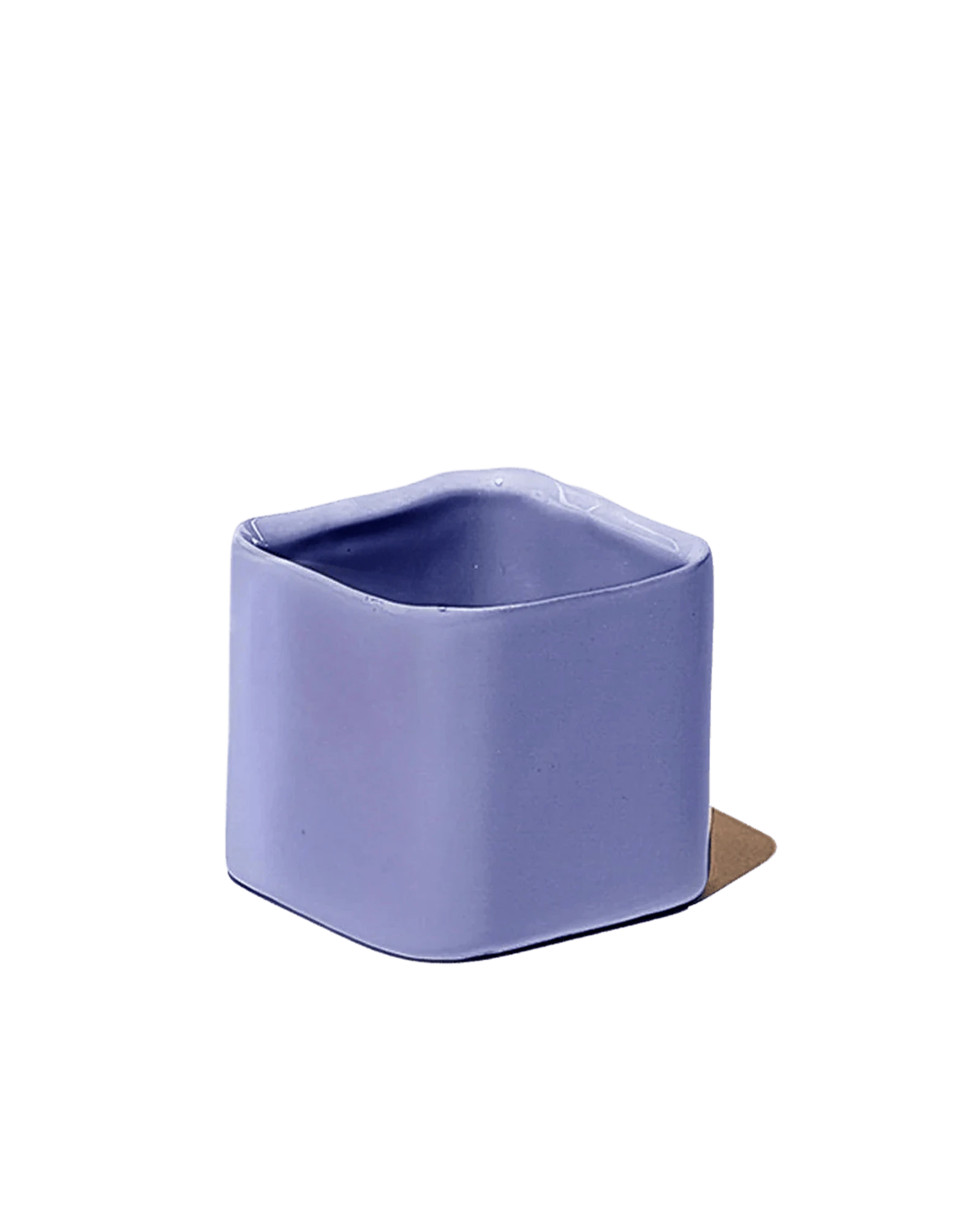 Chive Svek sandy lilac color fully glazed ceramic planter with no drainage.