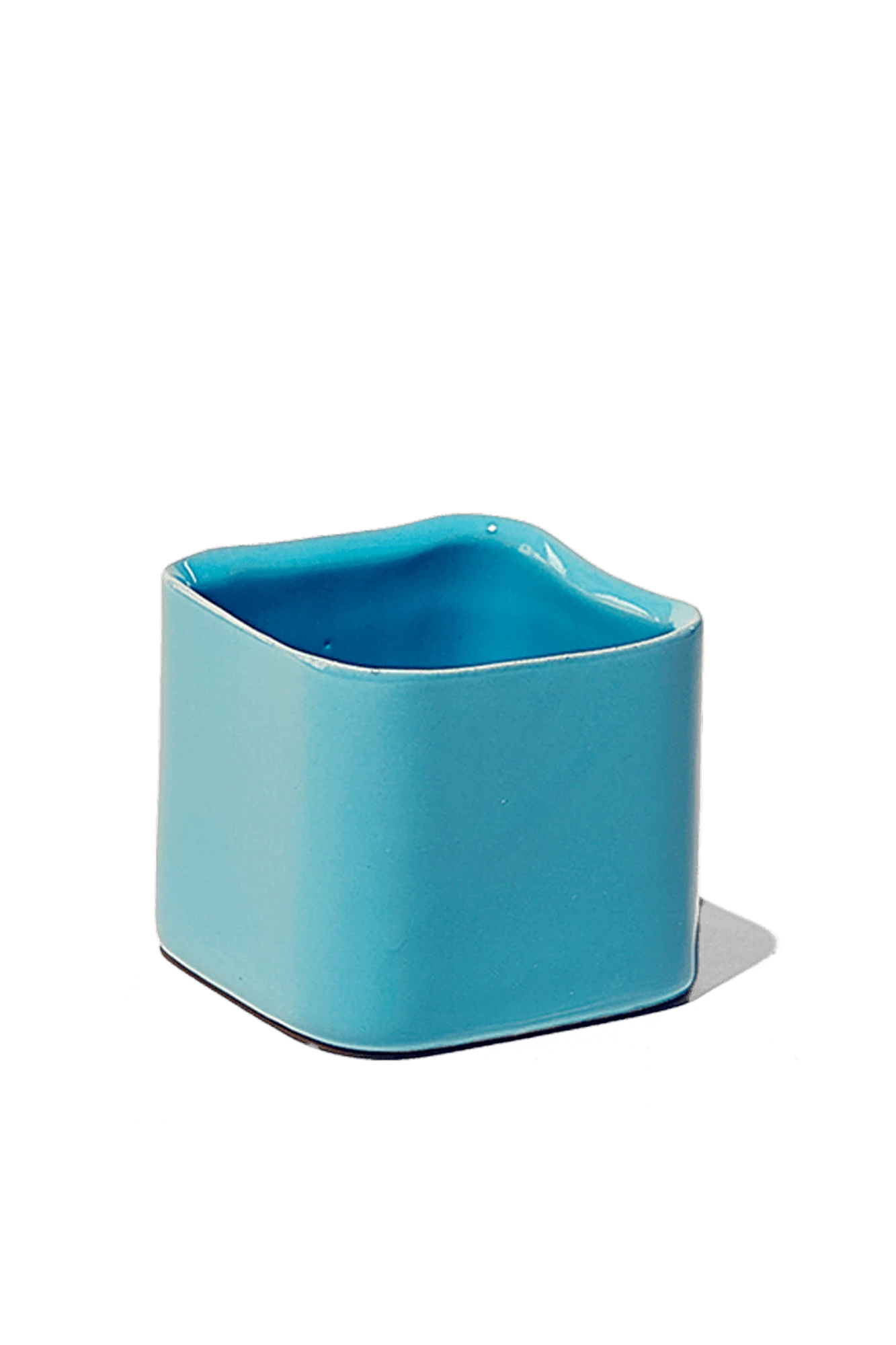 Chive Svek sky blue color fully glazed ceramic planter with no drainage.