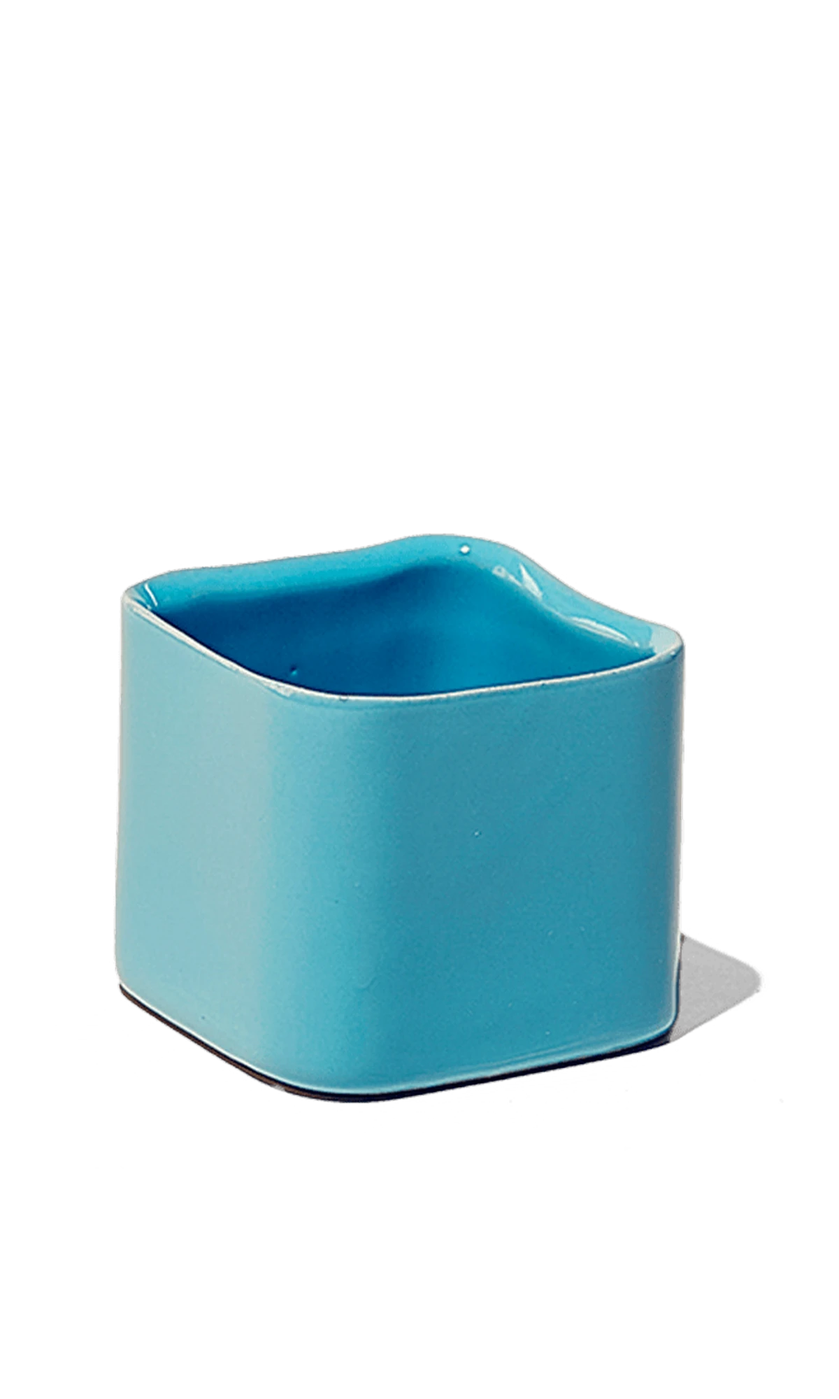 Chive Svek sky blue color fully glazed ceramic planter with no drainage.