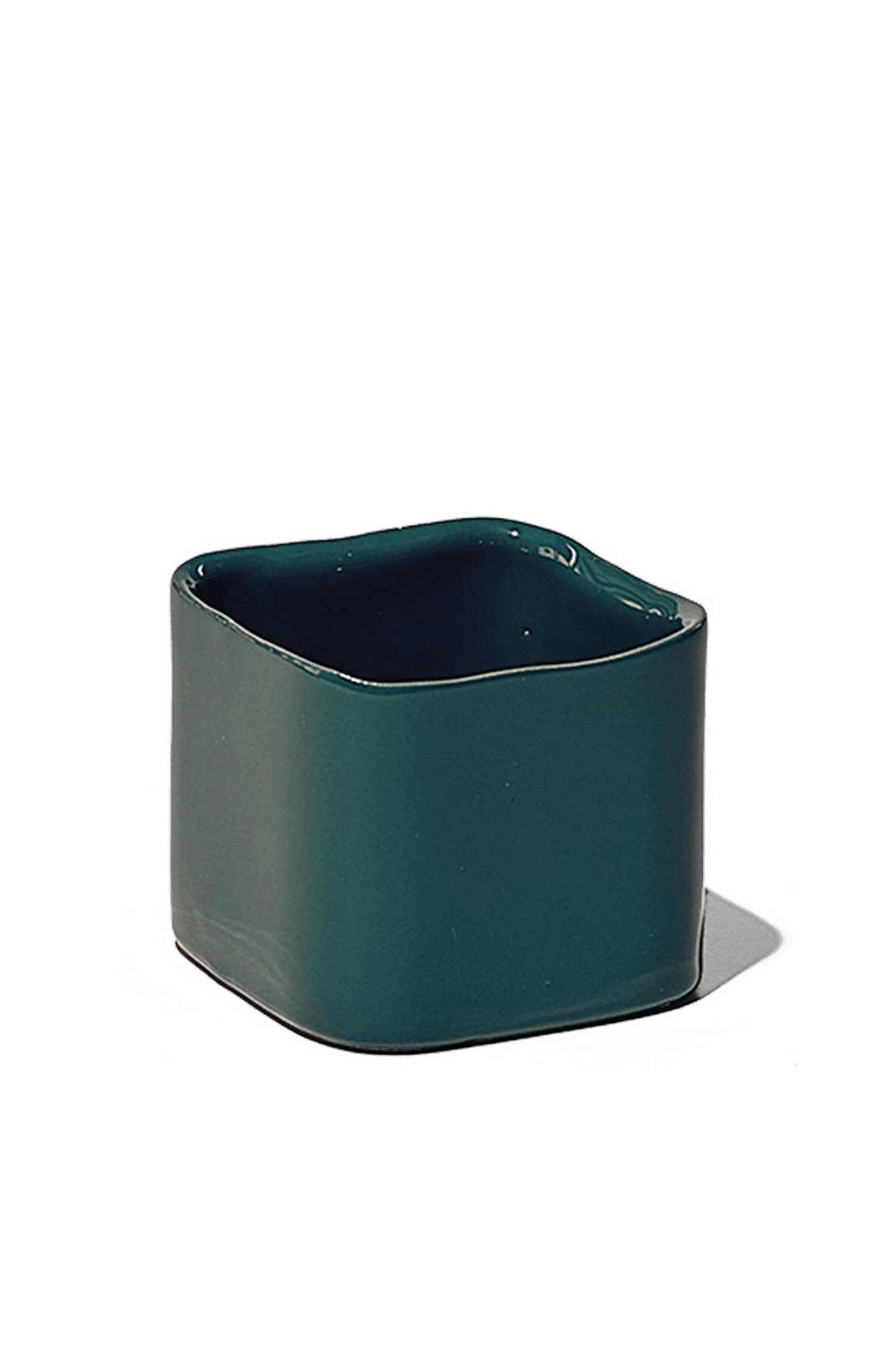 Chive Svek smoke Green color fully glazed ceramic planter with no drainage.