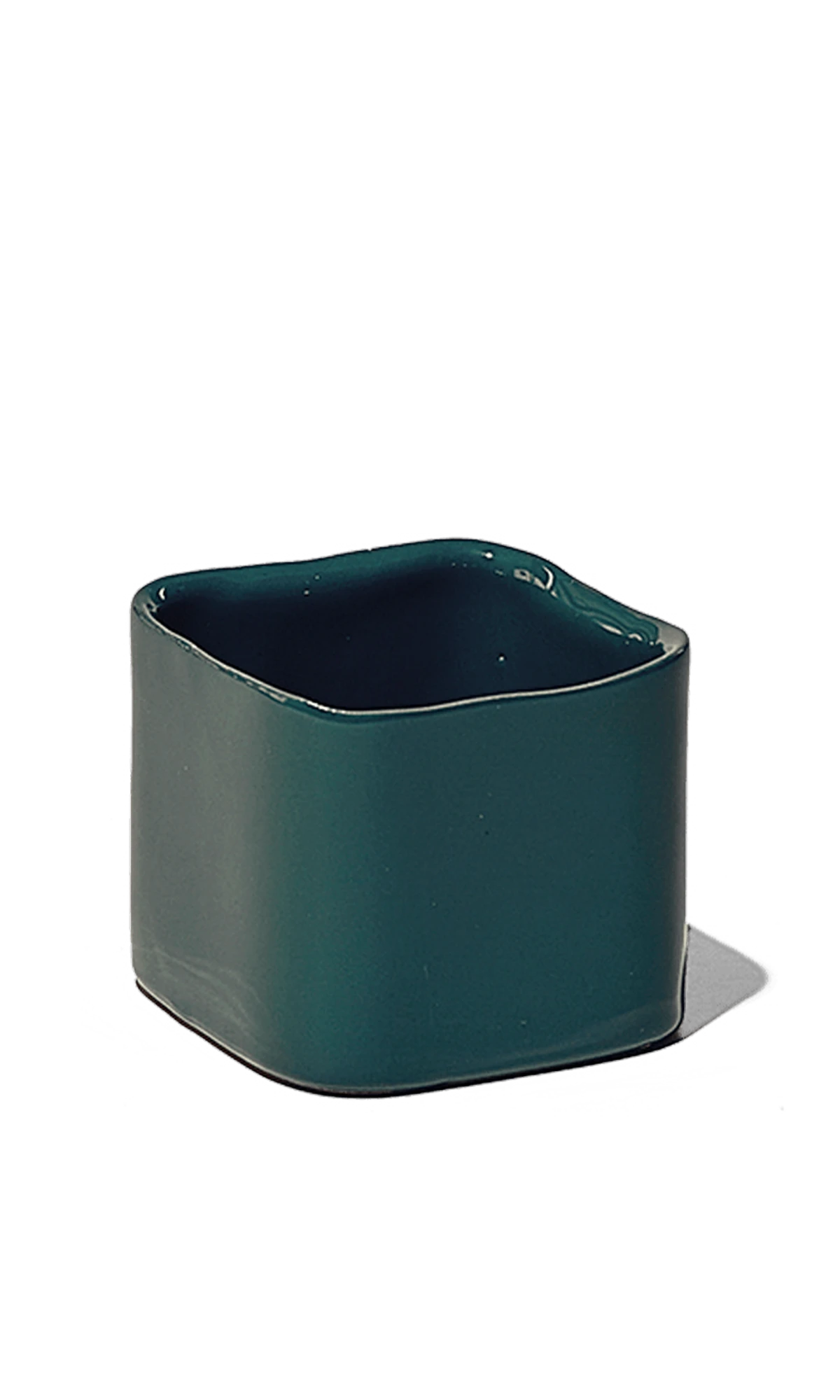 Chive Svek smoke Green color fully glazed ceramic planter with no drainage.