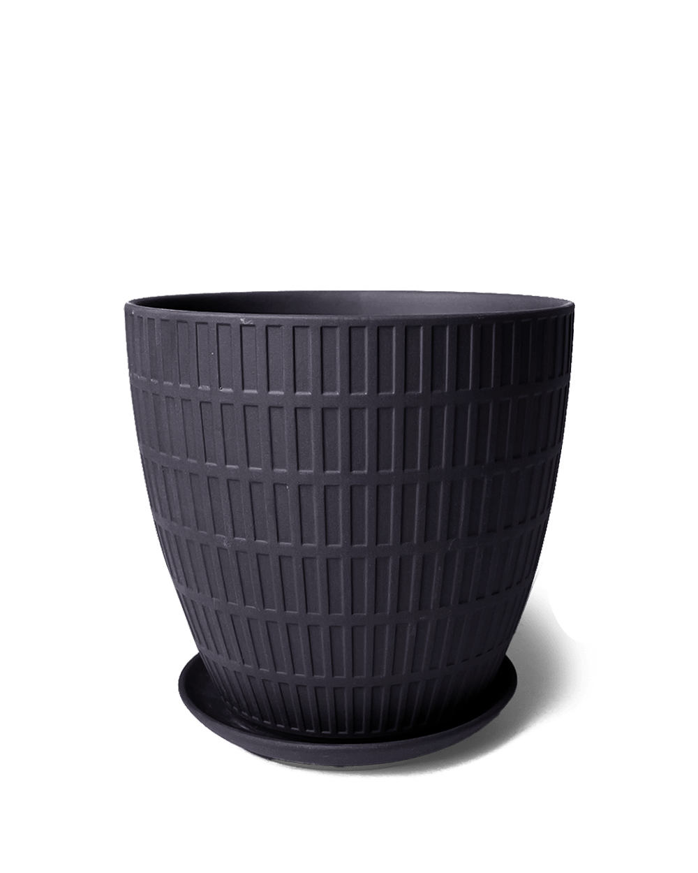 Virago Porcelain Large Indoor Pot With Drainage Hole And Saucer - Chive Ceramics Studio - Pots - Chive US