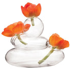 Uniquie Glass Rockpile Vase for Flowers