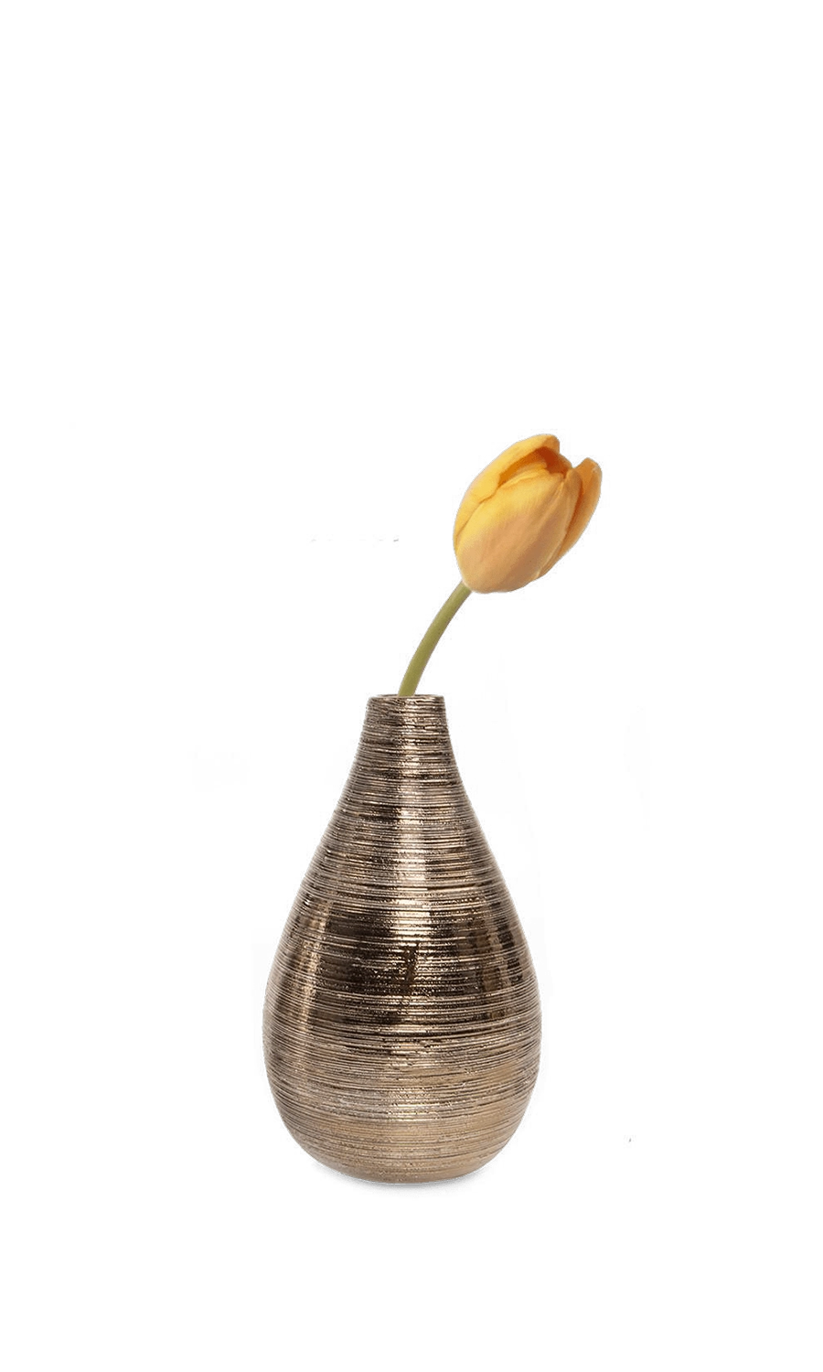 Bronze Ceramic Tall flower Vase - Atrion - handmade by Chive Studio Toronto
