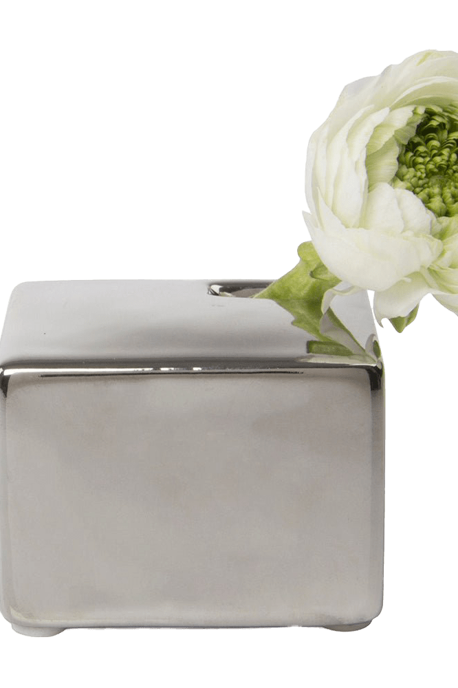 Cube Ceramic Flower Vase - Chive Ceramics Studio - Vases - Chive US