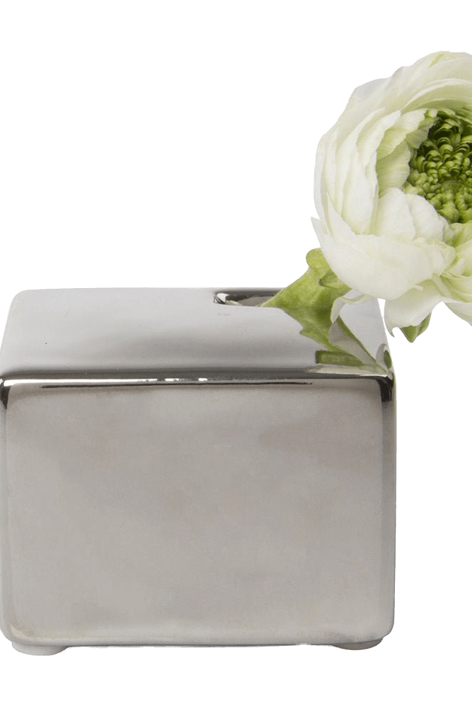 Cube Ceramic Flower Vase - Chive Ceramics Studio - Vases - Chive US