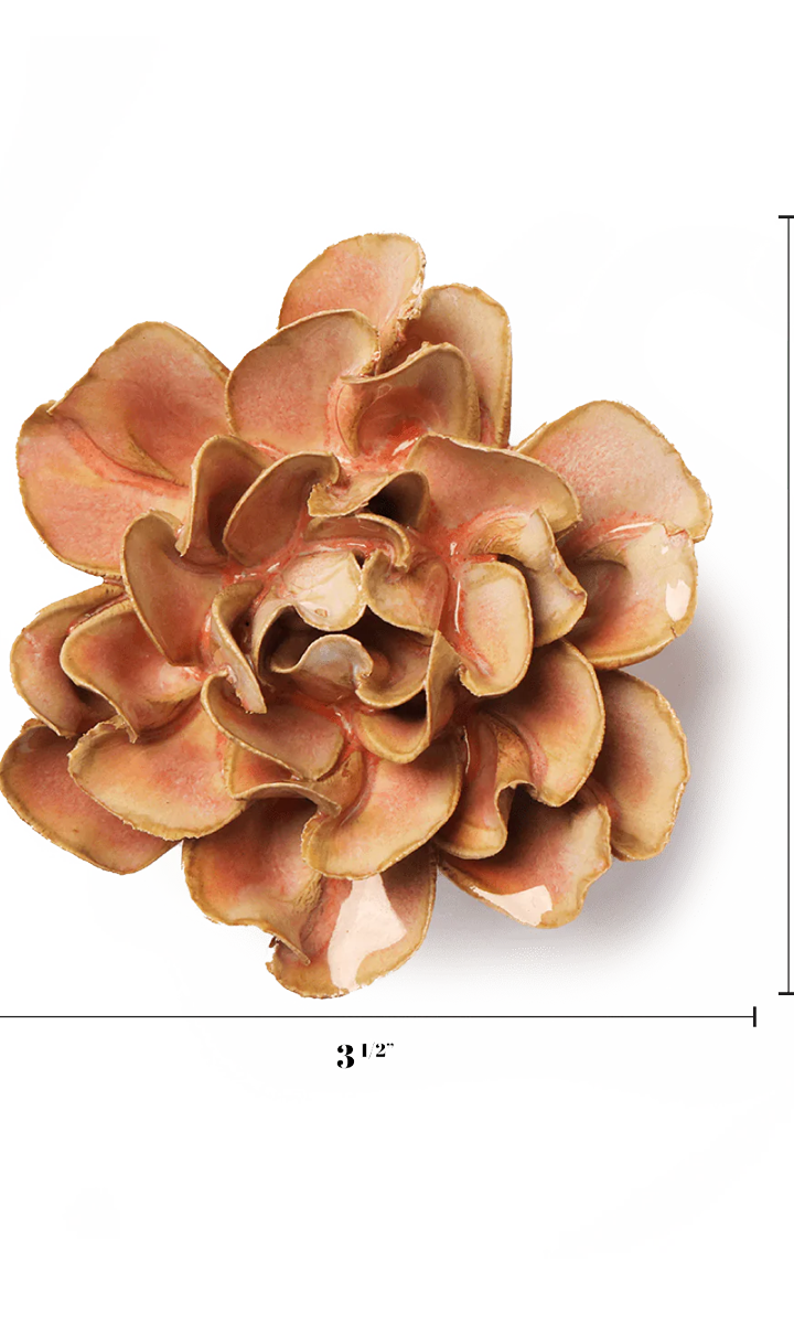 Rose Pink Hawthorn styled flat on an entryway console, Chive Ceramics Studio