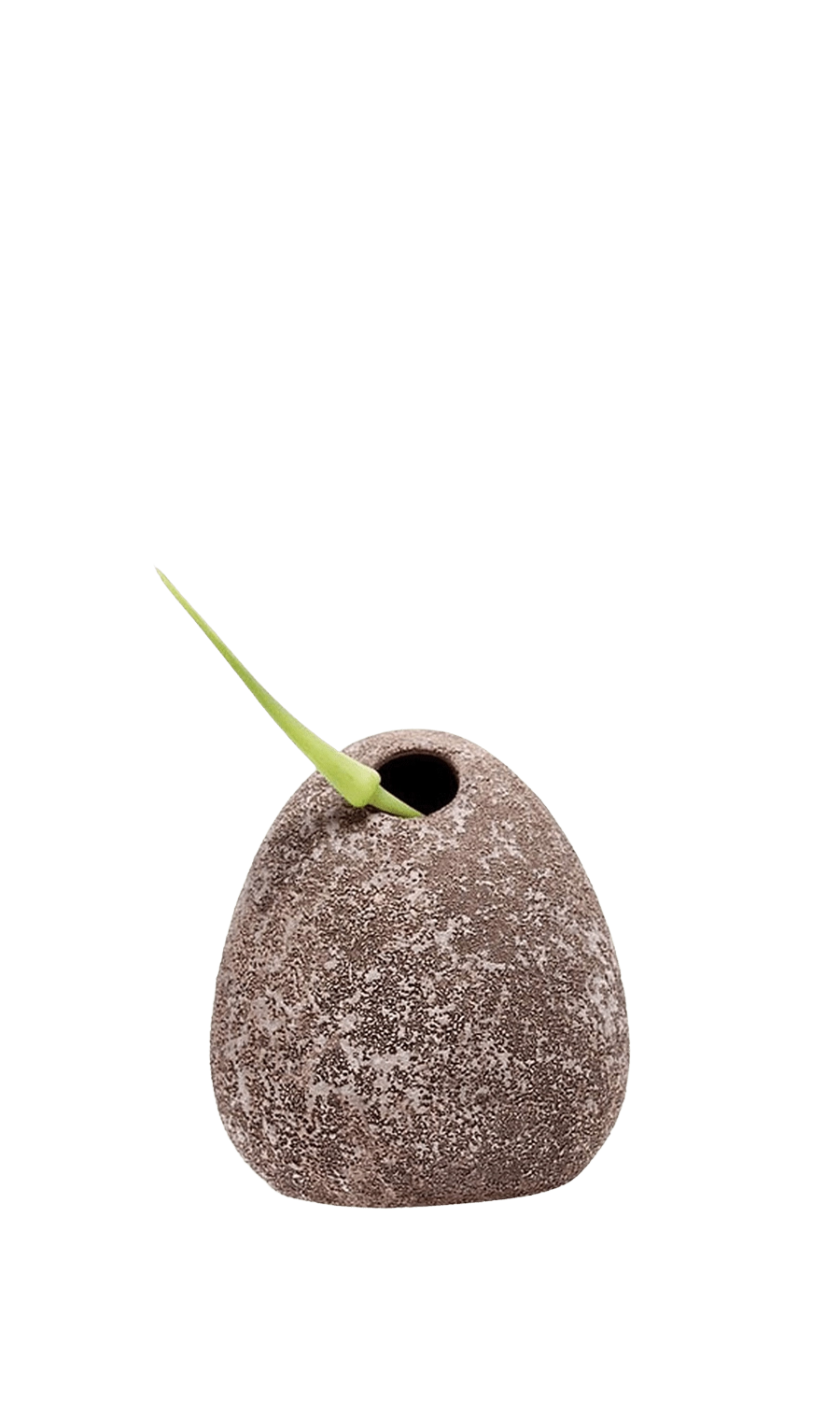 Chocolate Ceramic Flower Vase - Koski - handmade by Chive Studio Toronto