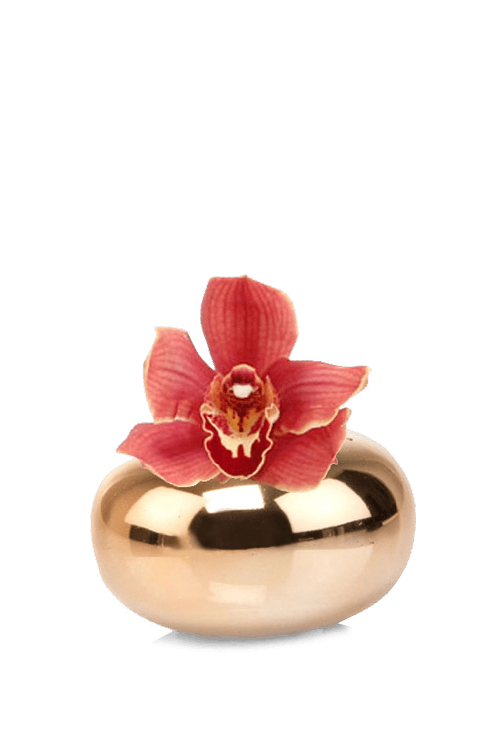 Gold Ceramic Bud Vase for Flowers - Jojo - handmade by Chive Studio Toronto