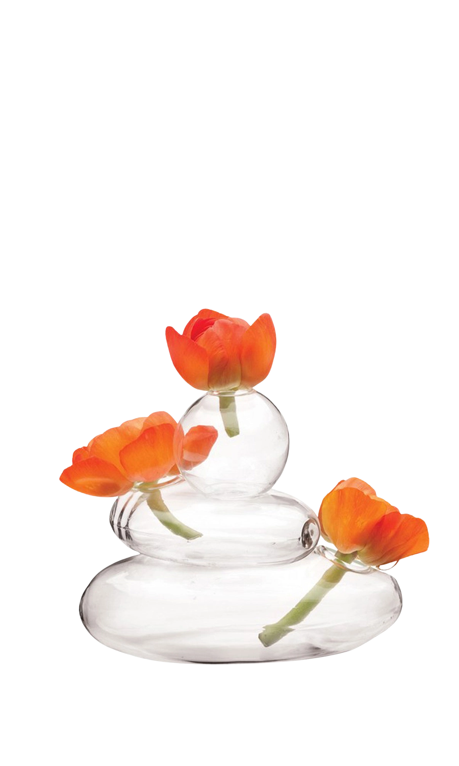 Clea Glass Modern Flower vase - Rockpile - handmade by Chive Studio Toronto