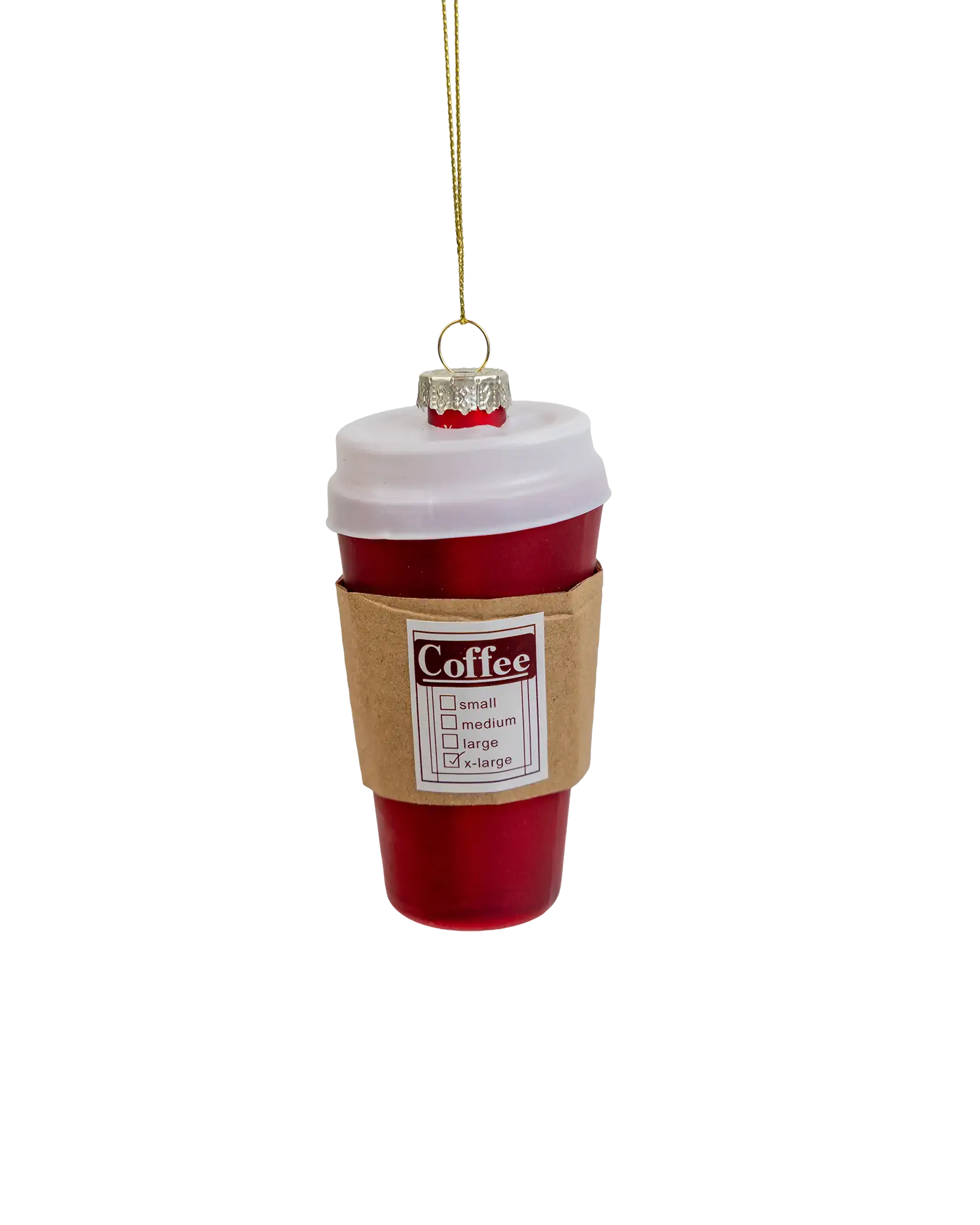 Red coffee cup, product photo