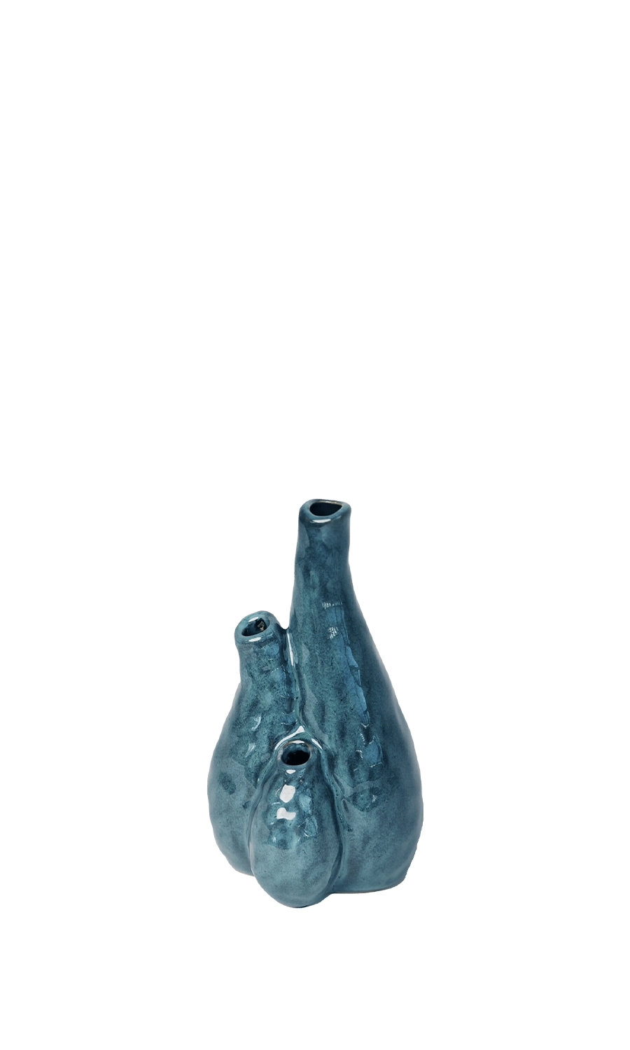 Blue Ceramic Vase - Pooley 3 - handmade by Chive Studio Toronto