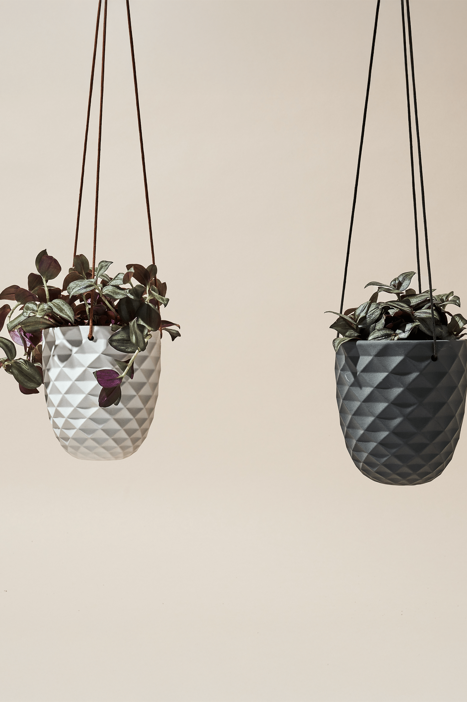 Thimble Porcelain Modern Hanging Planter - Chive Ceramics Studio - Pots - Chive US