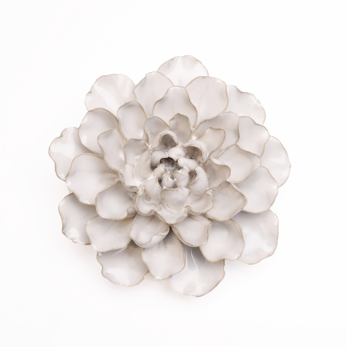 Ceramic Flower Wall Art White Flower Chive US