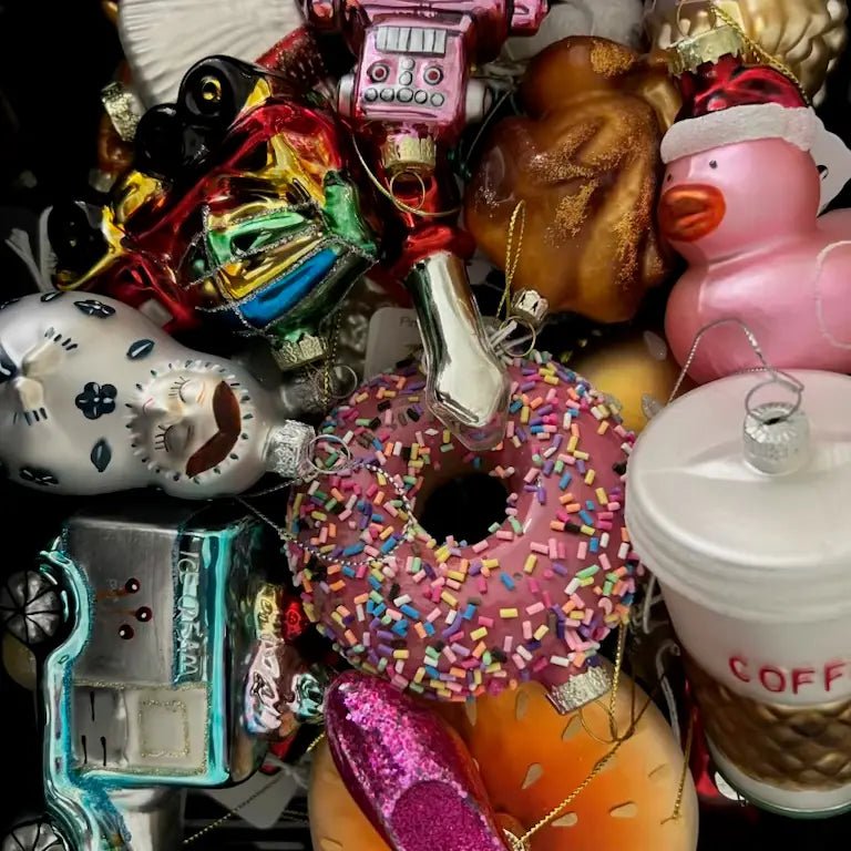 Hand-Blown Glass Christmas Ornaments - Premium Holiday Decor - Chive Ceramics Studio