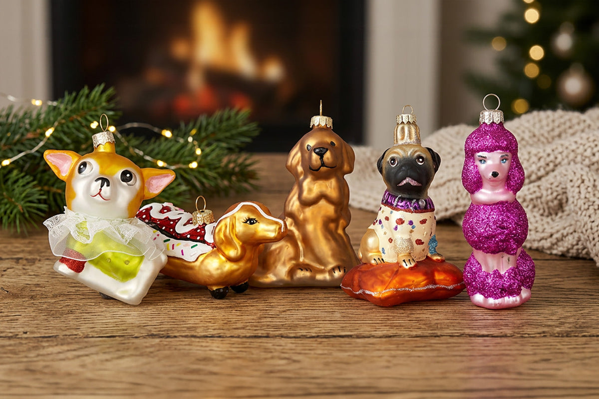 Dog Christmas Ornaments: Glass Gifts for Dog Lovers - Chive Studio