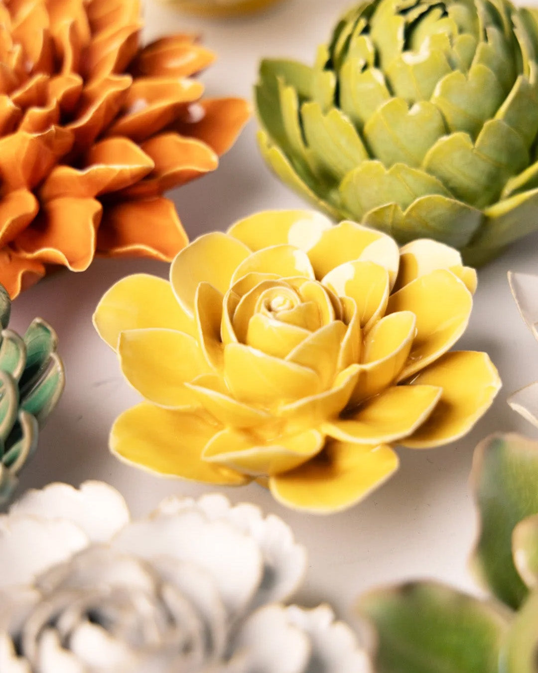 How to hang ceramic flowers - Chive Studio