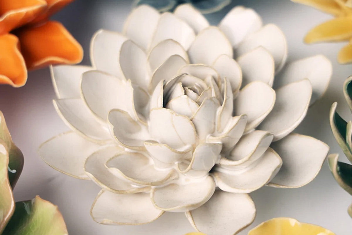 January birth flower: The snowdrop in handmade ceramic - Chive Studio, Toronto