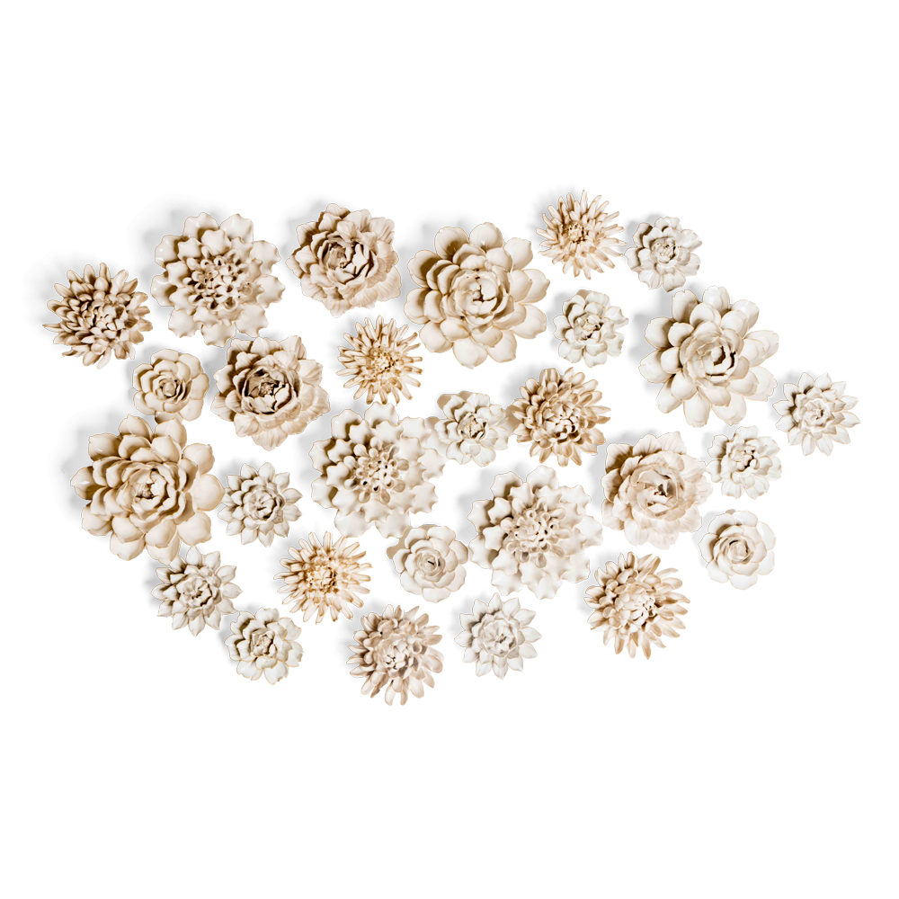 Ceramic Flowers Costal Collection