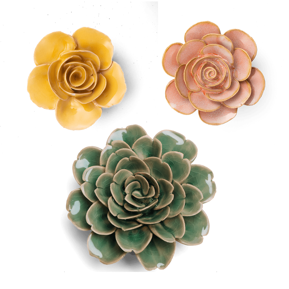 Ceramic Flowers Set - Chive Ceramics Studio